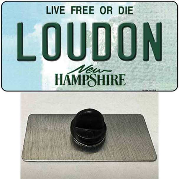 Loudon New Hampshire Wholesale Novelty Metal Hat Pin Tag