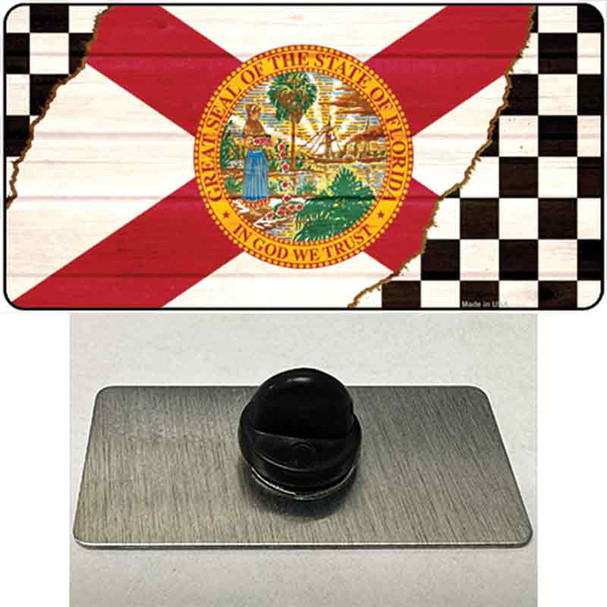 Florida Racing Flag Wholesale Novelty Metal Hat Pin Tag