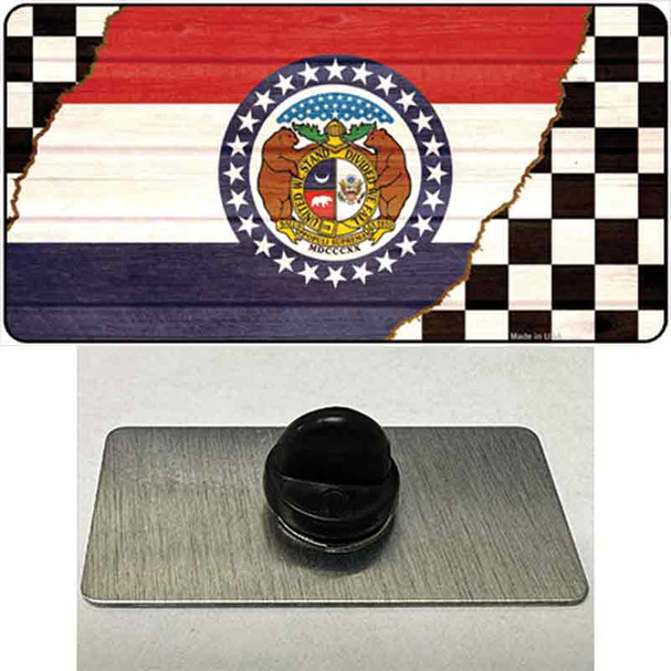 Missouri Racing Flag Wholesale Novelty Metal Hat Pin Tag