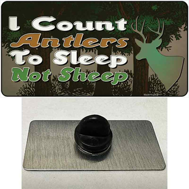 I Count Antlers To Sleep Wholesale Novelty Metal Hat Pin Tag