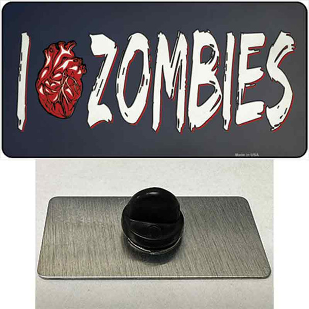 I Love Zombies Wholesale Novelty Metal Hat Pin Tag