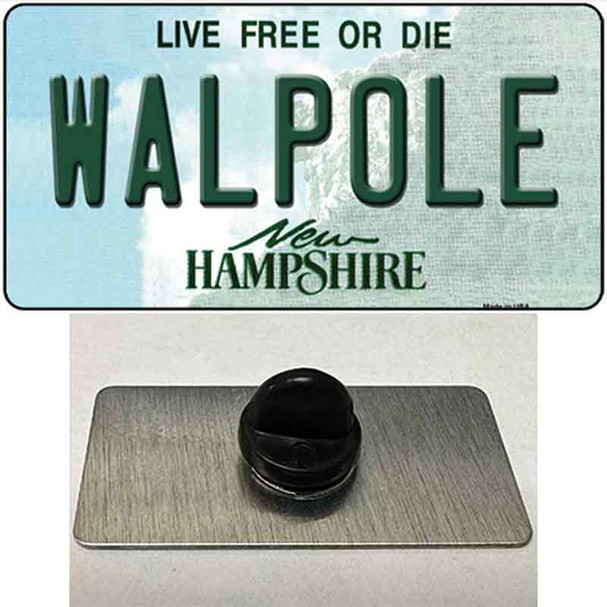 Walpole New Hampshire Wholesale Novelty Metal Hat Pin Tag