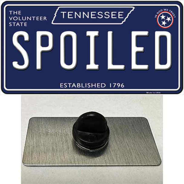 Spoiled Tennessee Blue Wholesale Novelty Metal Hat Pin Tag