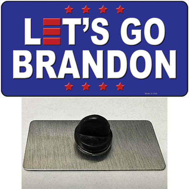 Lets Go Brandon Blue Wholesale Novelty Metal Hat Pin
