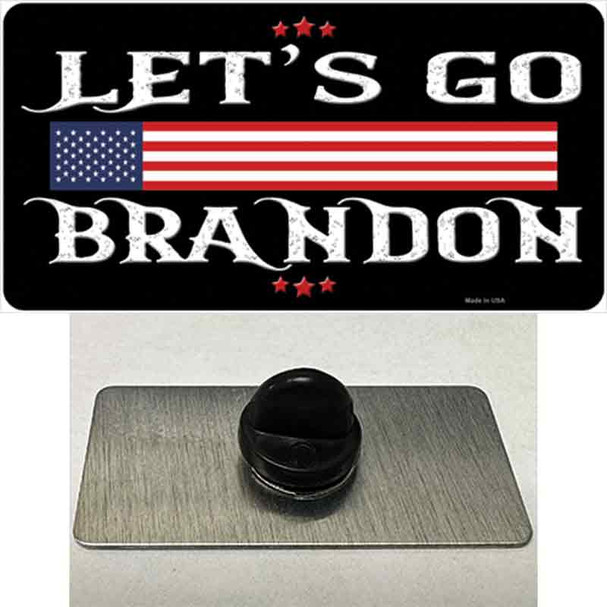 Lets Go Brandon Black Wholesale Novelty Metal Hat Pin