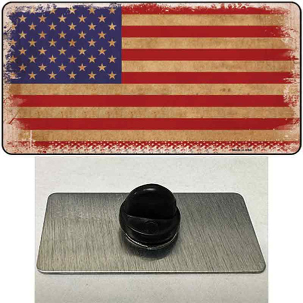 Grunge American Flag Wholesale Novelty Metal Hat Pin Tag