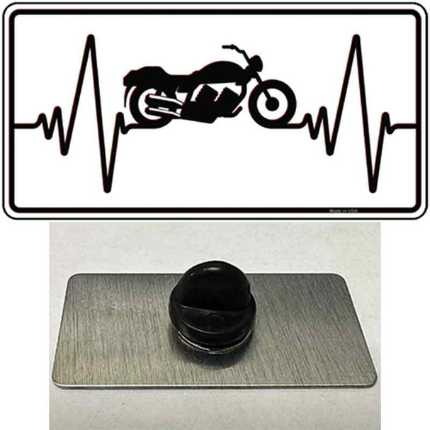 Motorcycle Heart Beat Wholesale Novelty Metal Hat Pin Tag