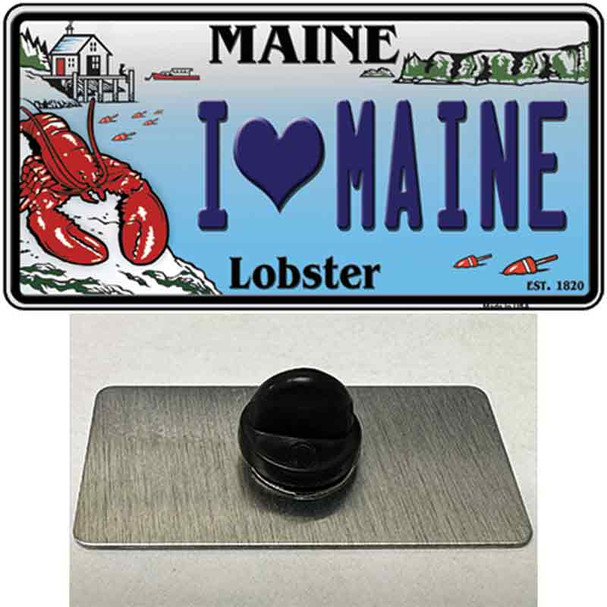I Heart Maine Lobster Wholesale Novelty Metal Hat Pin