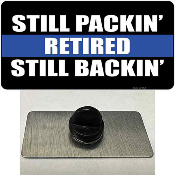 Still Packin Still Backin Police Line Wholesale Novelty Metal Hat Pin