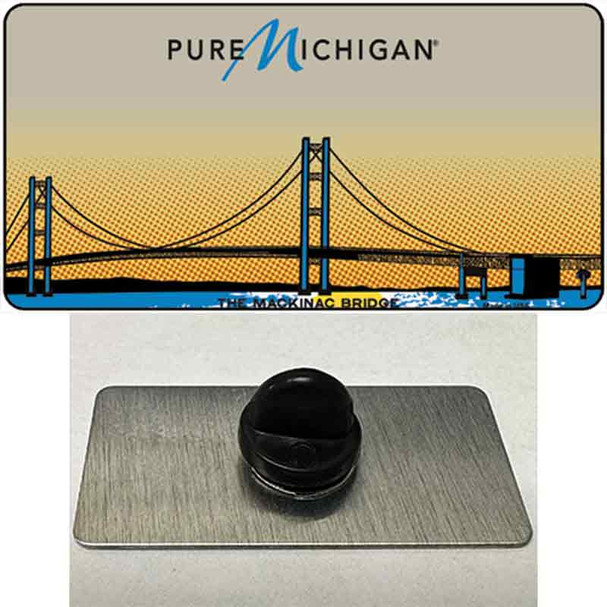 Pure Michigan Mackinac Bridge Wholesale Novelty Metal Hat Pin