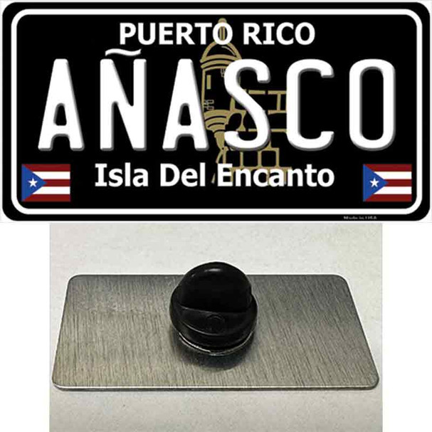 Anasco Puerto Rico Black Wholesale Novelty Metal Hat Pin