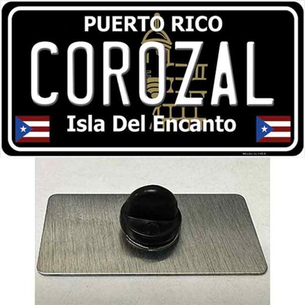 Corozal Puerto Rico Black Wholesale Novelty Metal Hat Pin