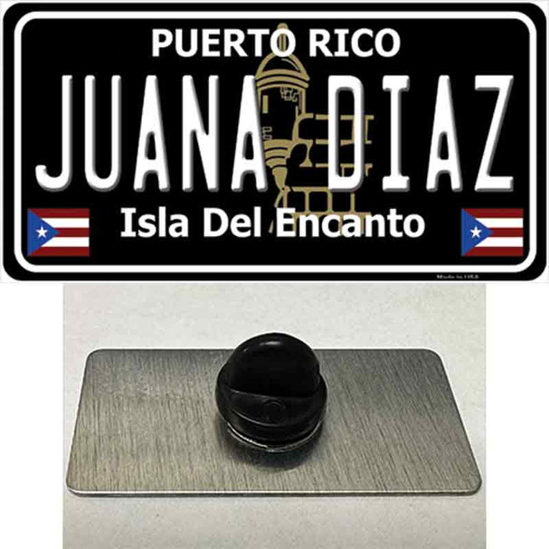 Juana Diaz Puerto Rico Black Wholesale Novelty Metal Hat Pin
