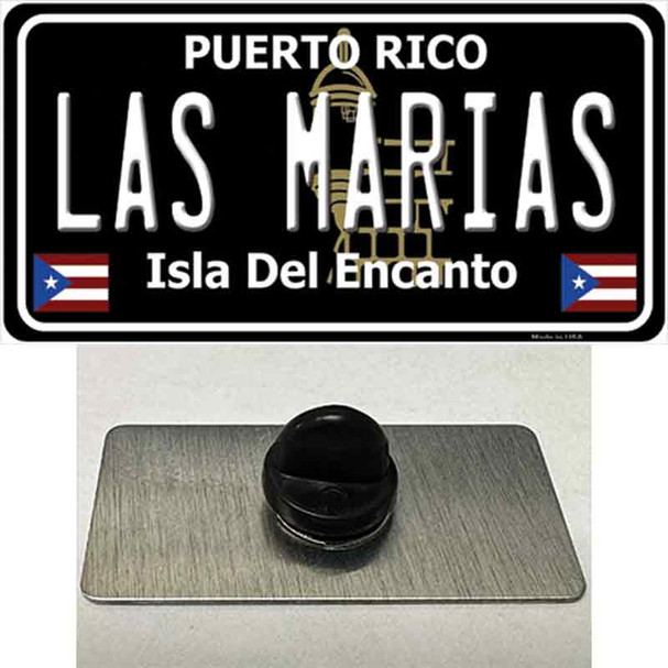 Las Marias Puerto Rico Black Wholesale Novelty Metal Hat Pin