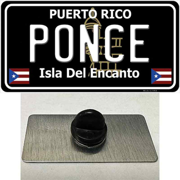 Ponce Puerto Rico Black Wholesale Novelty Metal Hat Pin