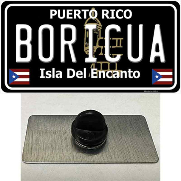 Boricua Puerto Rico Black Wholesale Novelty Metal Hat Pin