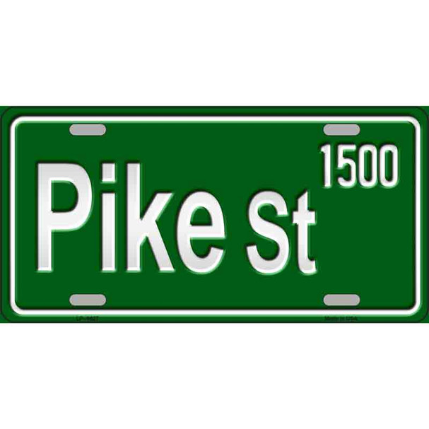 Pike St 1500 Novelty Metal License Plate