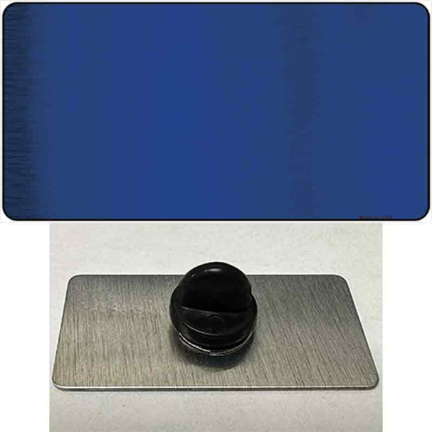 Blue Metallic Solid Novelty Metal Hat Pin