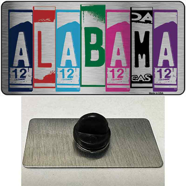 Alabama License Plate Art Novelty Metal Hat Pin