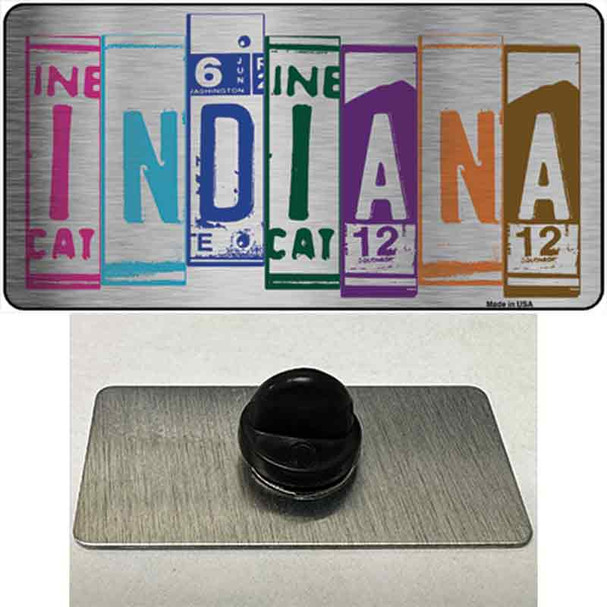 Indiana License Plate Art Novelty Metal Hat Pin