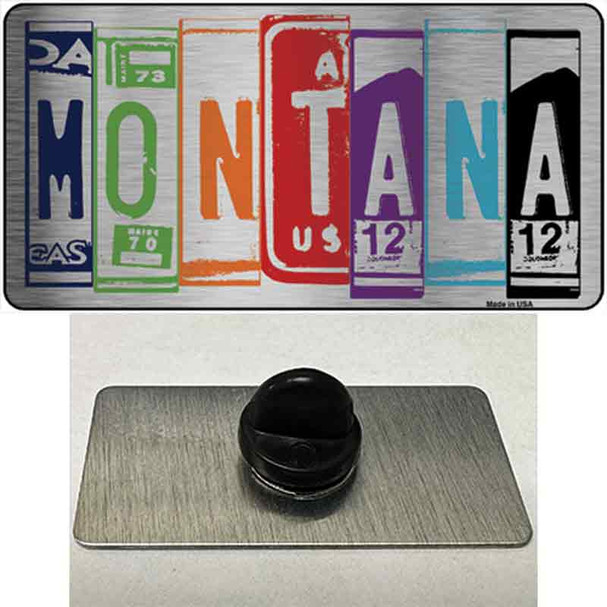 Montana License Plate Art Novelty Metal Hat Pin