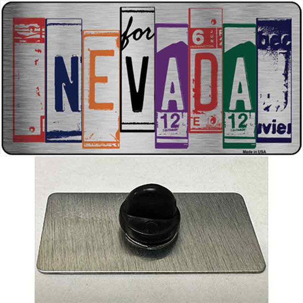 Nevada License Plate Art Novelty Metal Hat Pin