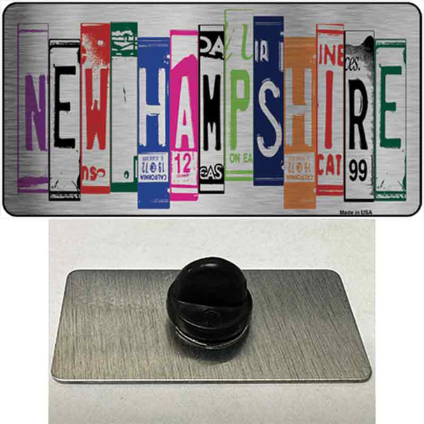 New Hampshire License Plate Art Novelty Metal Hat Pin