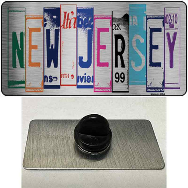 New Jersey License Plate Art Novelty Metal Hat Pin