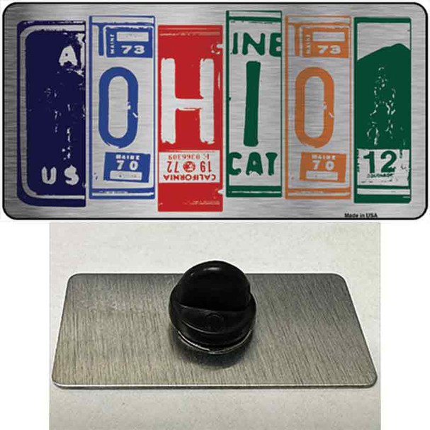 Ohio License Plate Art Novelty Metal Hat Pin