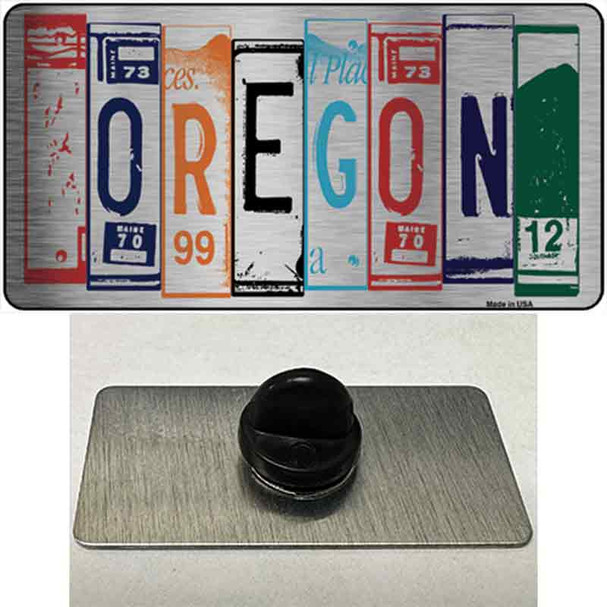 Oregon License Plate Art Novelty Metal Hat Pin