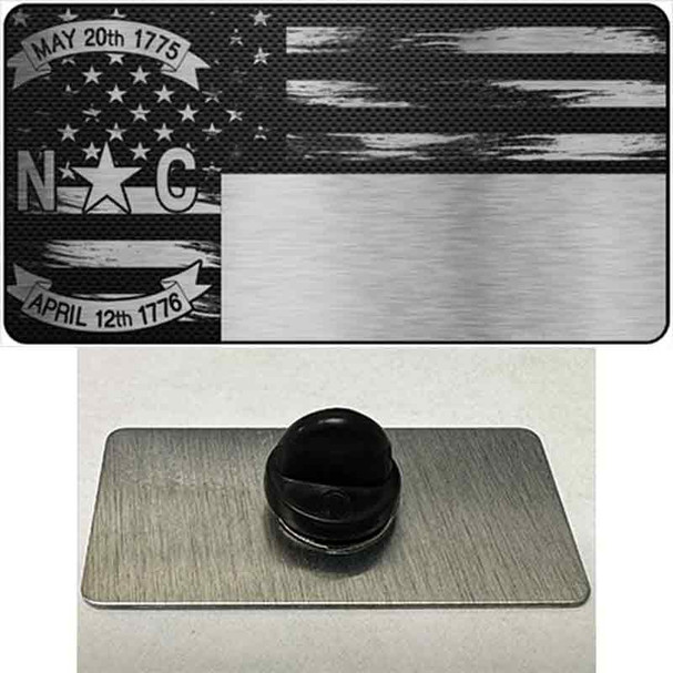 North Carolina Carbon Fiber Novelty Metal Hat Pin