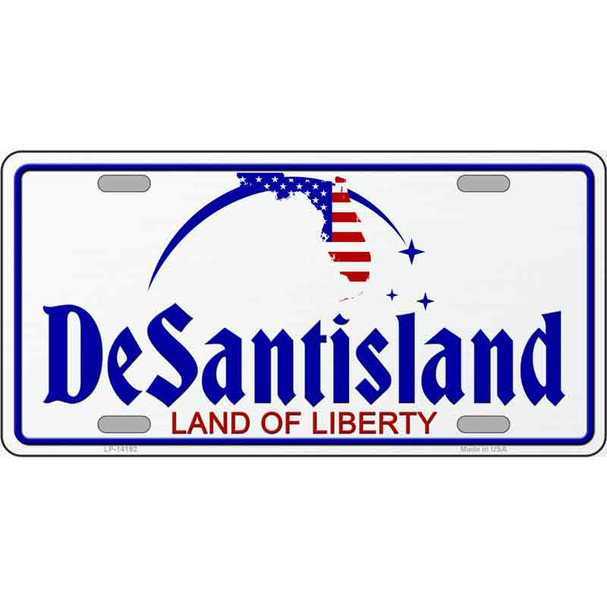 Desantisland Novelty Metal License Plate
