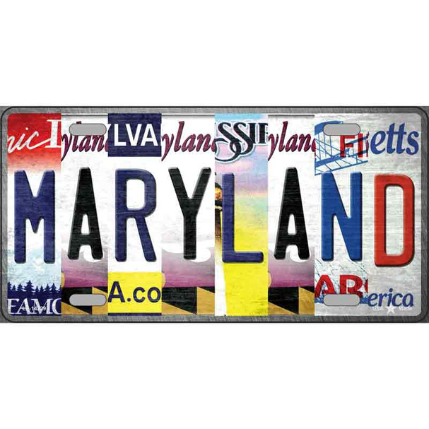 Maryland Strip Art Novelty Metal License Plate