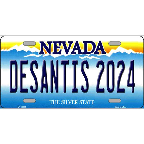 Desantis 2024 Nevada Novelty Metal License Plate