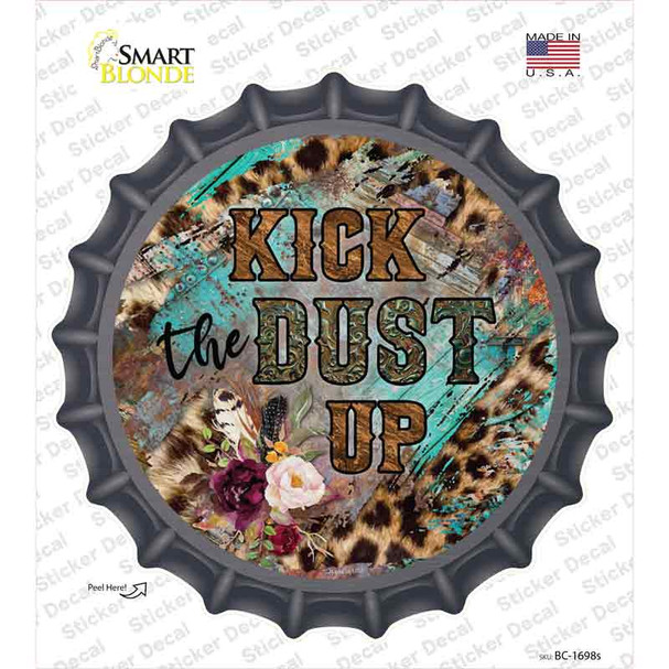 Kick The Dust Up Mixed Print Novelty Bottle Cap Sticker Decal