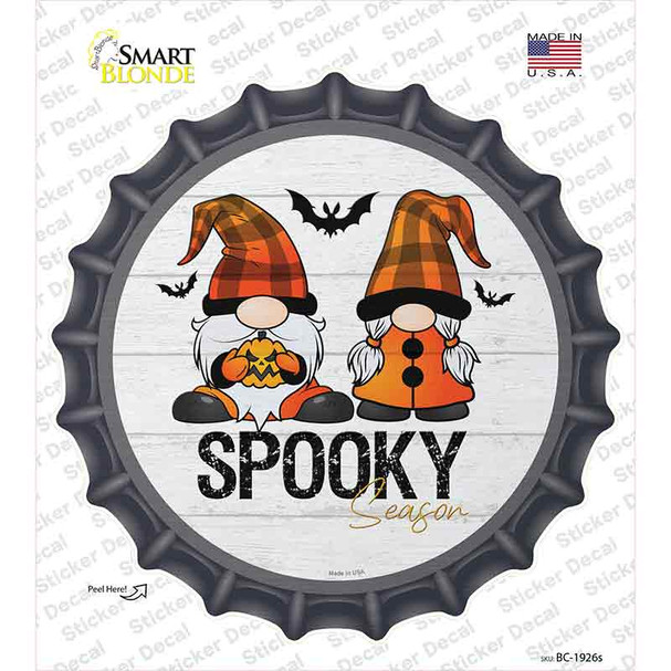 Spooky Season Gnomes Novelty Bottle Cap Sticker Decal