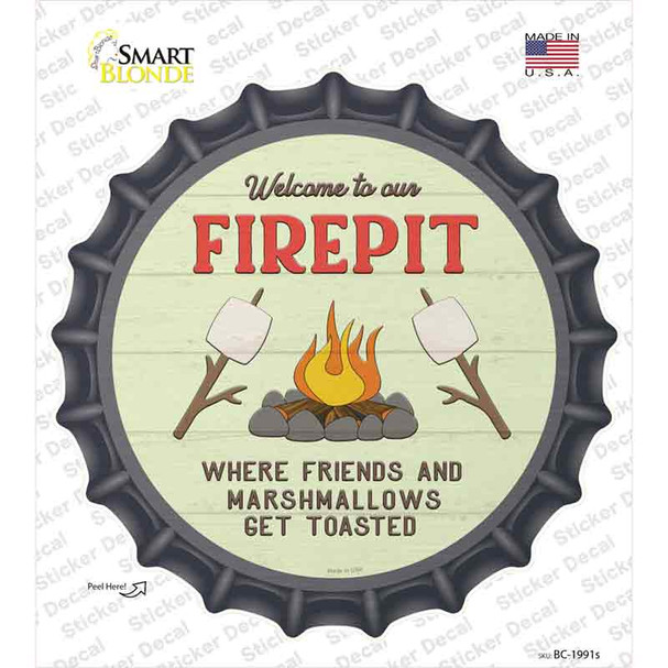 Welcome to our Firepit Novelty Bottle Cap Sticker Decal