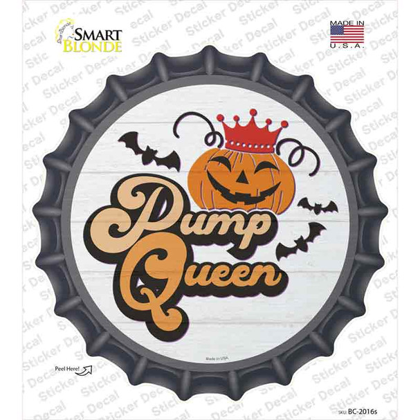 Pumpkin Queen Novelty Bottle Cap Sticker Decal