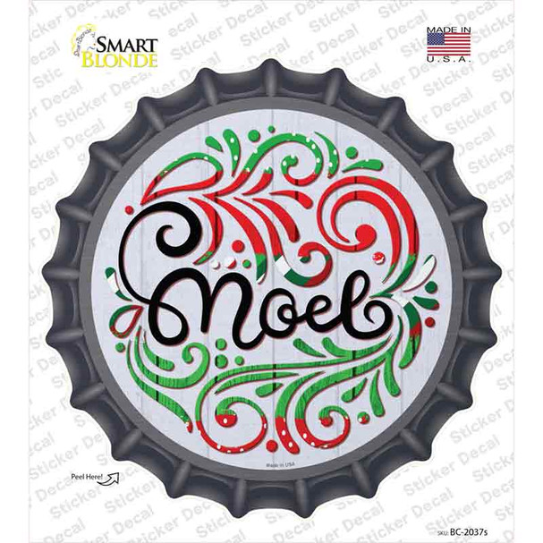 Noel Christmas Novelty Bottle Cap Sticker Decal