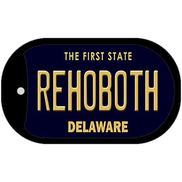 Rehoboth Delaware Novelty Metal Dog Tag Necklace