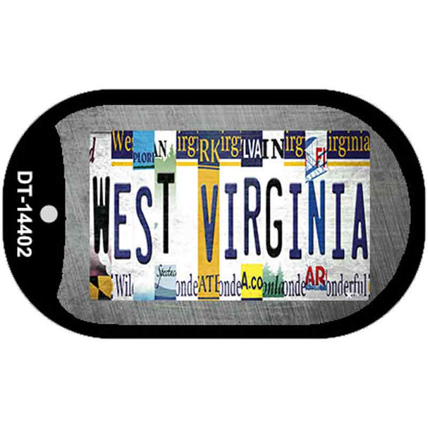 West Virginia License Plate Art Novelty Metal Dog Tag Necklace