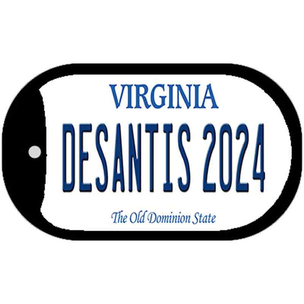 Desantis 2024 Virginia Novelty Metal Dog Tag Necklace