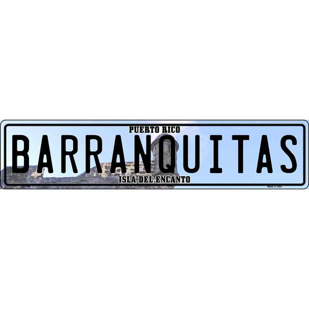 Barranquitas Puerto Rico Novelty Metal European License Plate