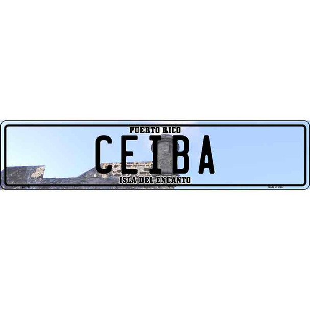 Ceiba Puerto Rico Novelty Metal European License Plate