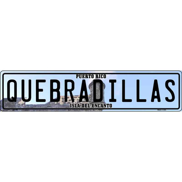 Quebradillas Puerto Rico Novelty Metal European License Plate