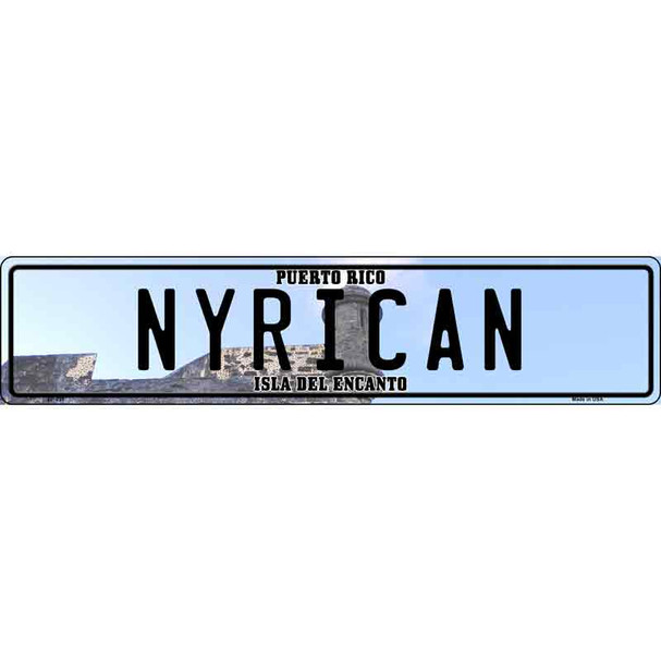 Nyrican Puerto Rico Novelty Metal European License Plate