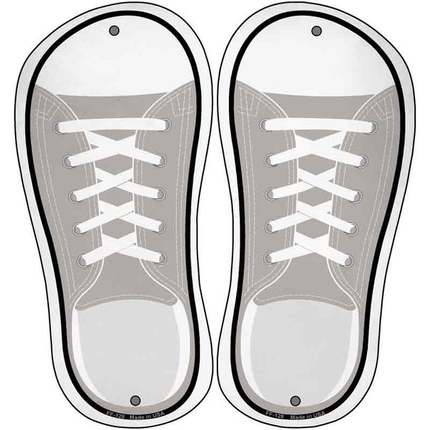Tan Solid Novelty Metal Shoe Outlines (Set of 2)