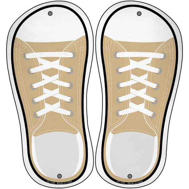 Gold Solid Novelty Metal Shoe Outlines (Set of 2)