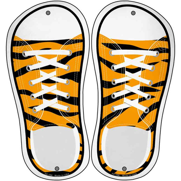 Tiger Print Novelty Metal Shoe Outlines (Set of 2)
