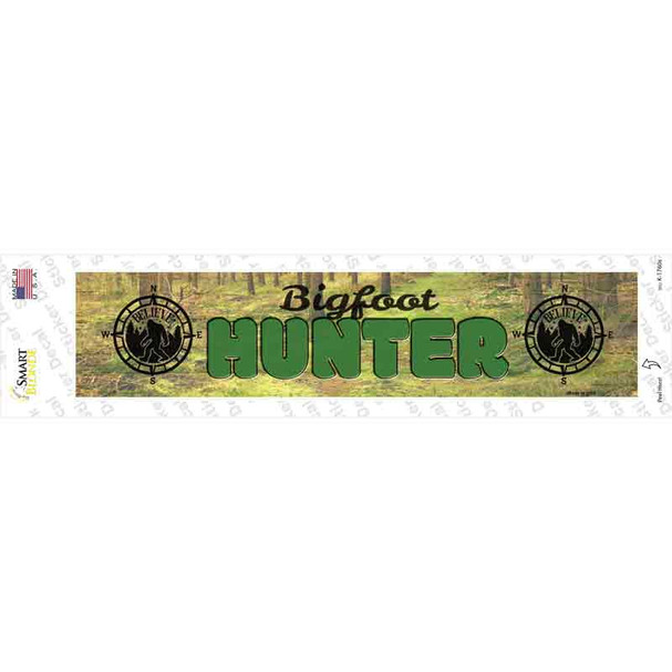 Bigfoot Hunter Novelty Narrow Sticker Decal
